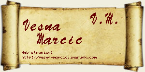 Vesna Marčić vizit kartica